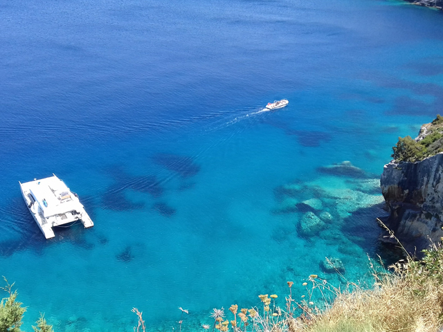 blue caves  zante tours